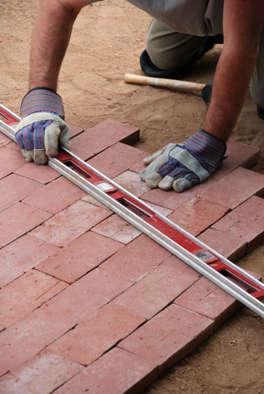Laying pavers with precision